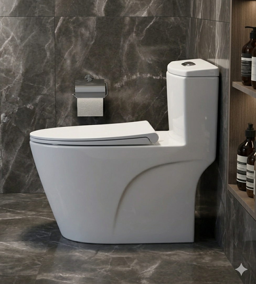 Commode Verona White (Dual Jet Flash) Stella