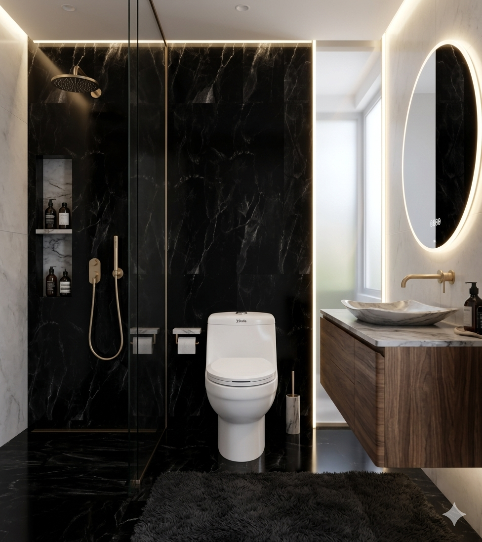 Commode Nora White (Dual Jet Flush) Stella