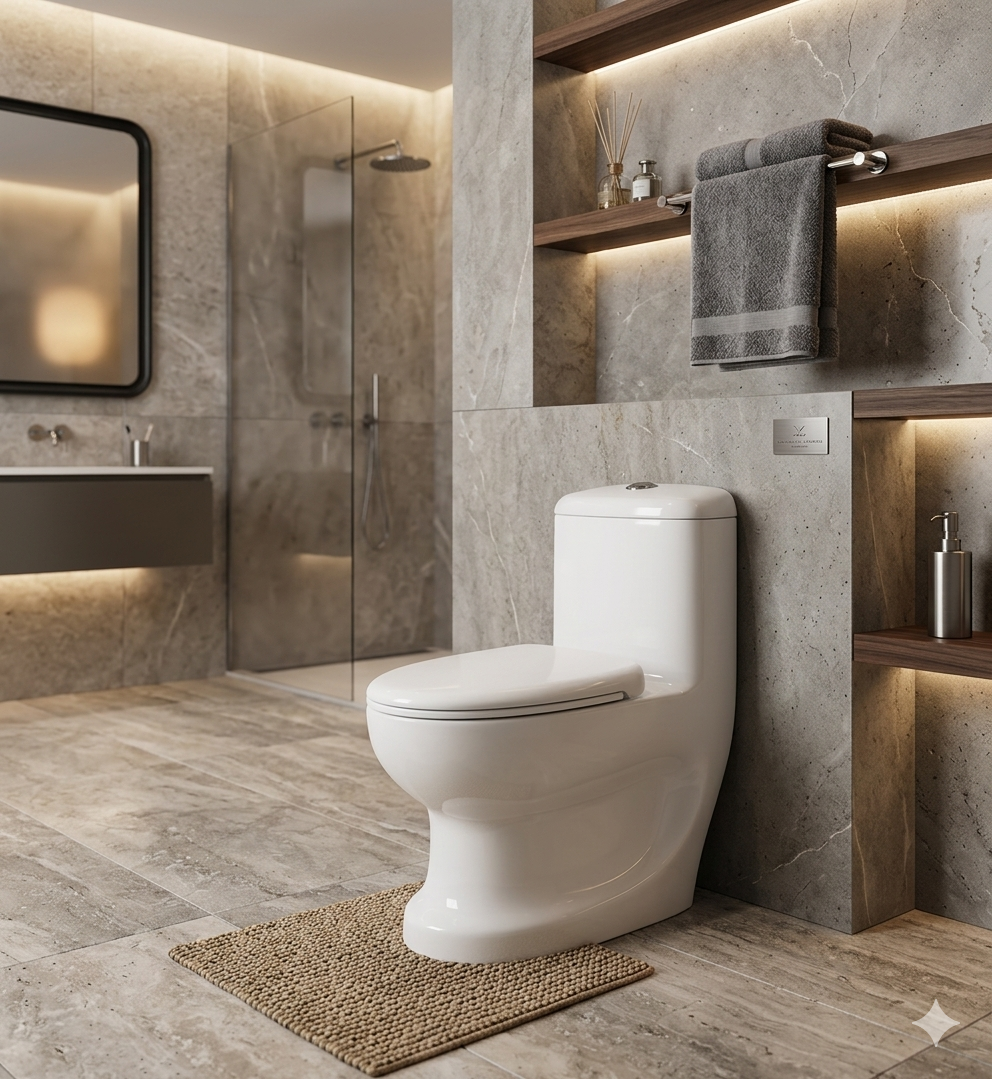 Commode Evana White(Jet Flush) Stella