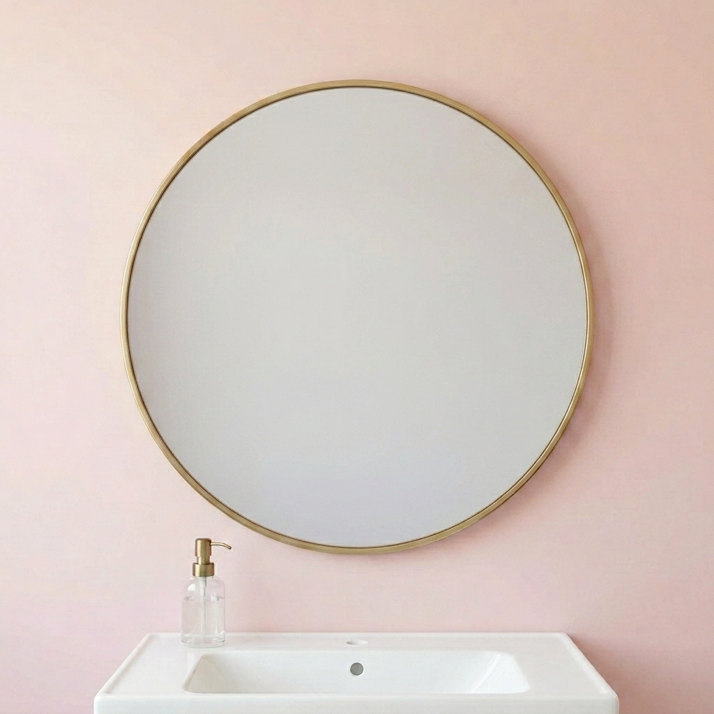 Mirror round Minimalist 24x24
