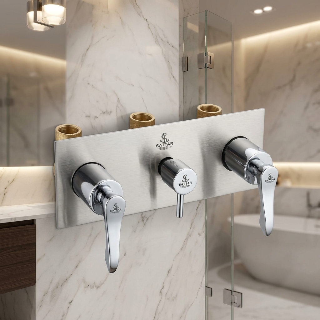 Lever 4-Way Shower Mixer Body (1/2") – Delta Series