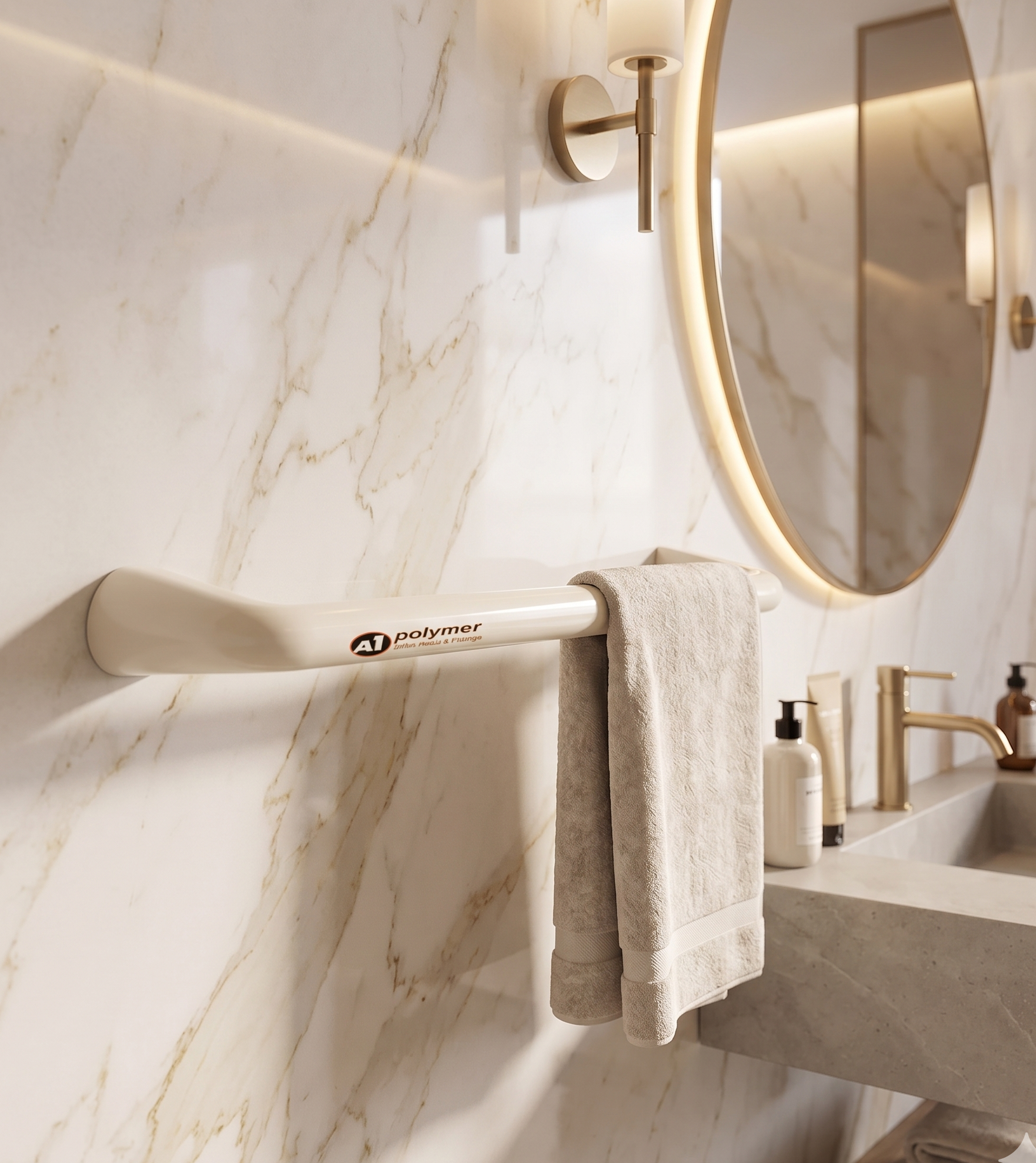 Towel Hanger Off White A1