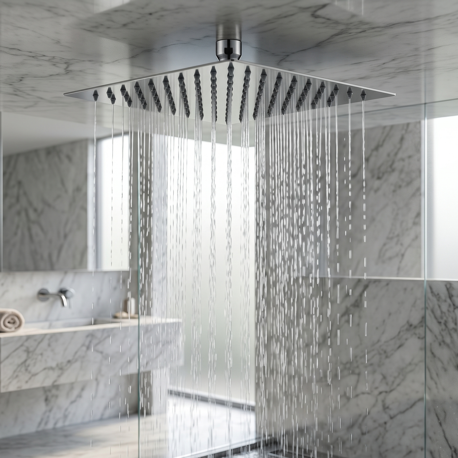 Rain Shower (6 Inch Square SS) Astra