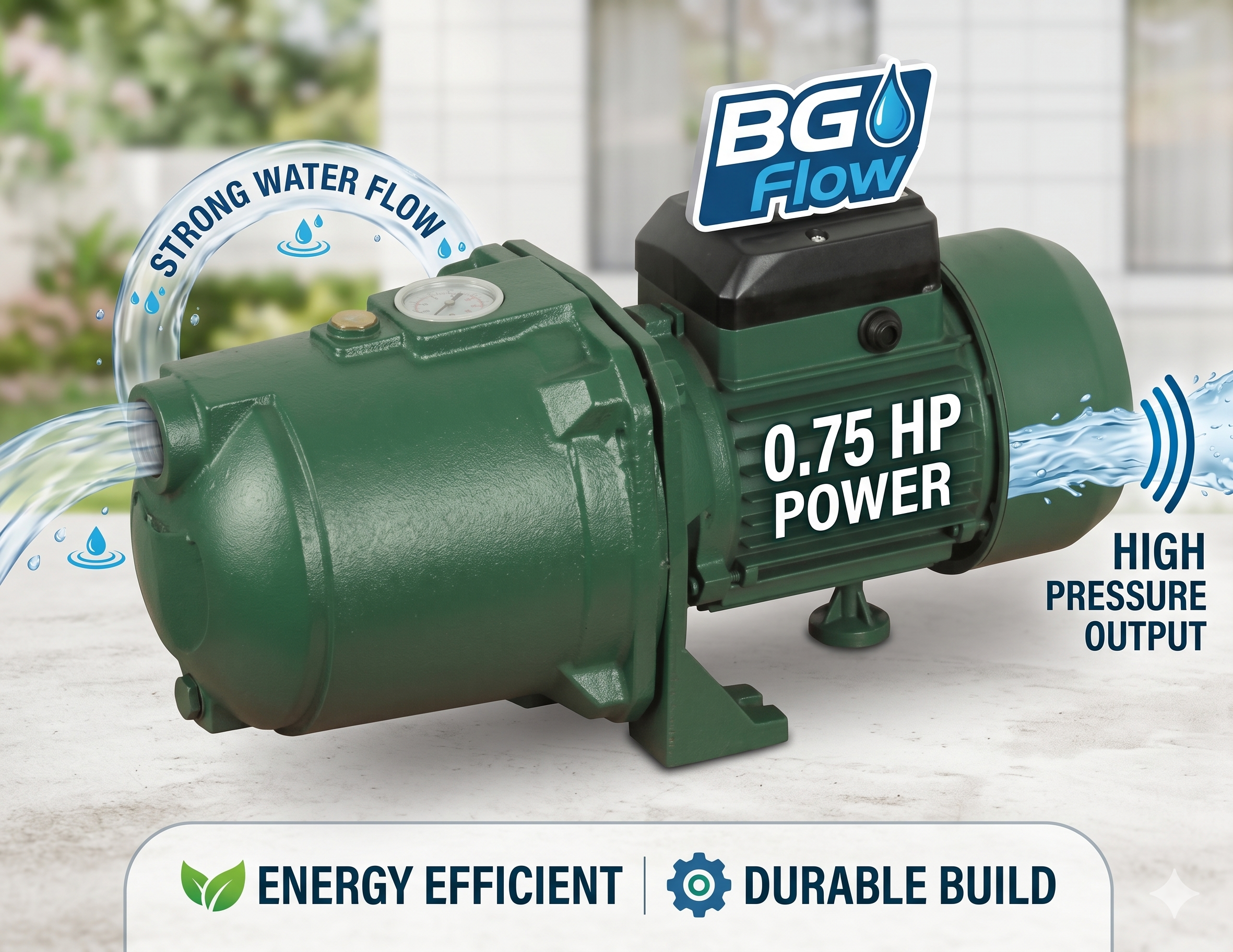 0.75 Hp Pump BG Flow