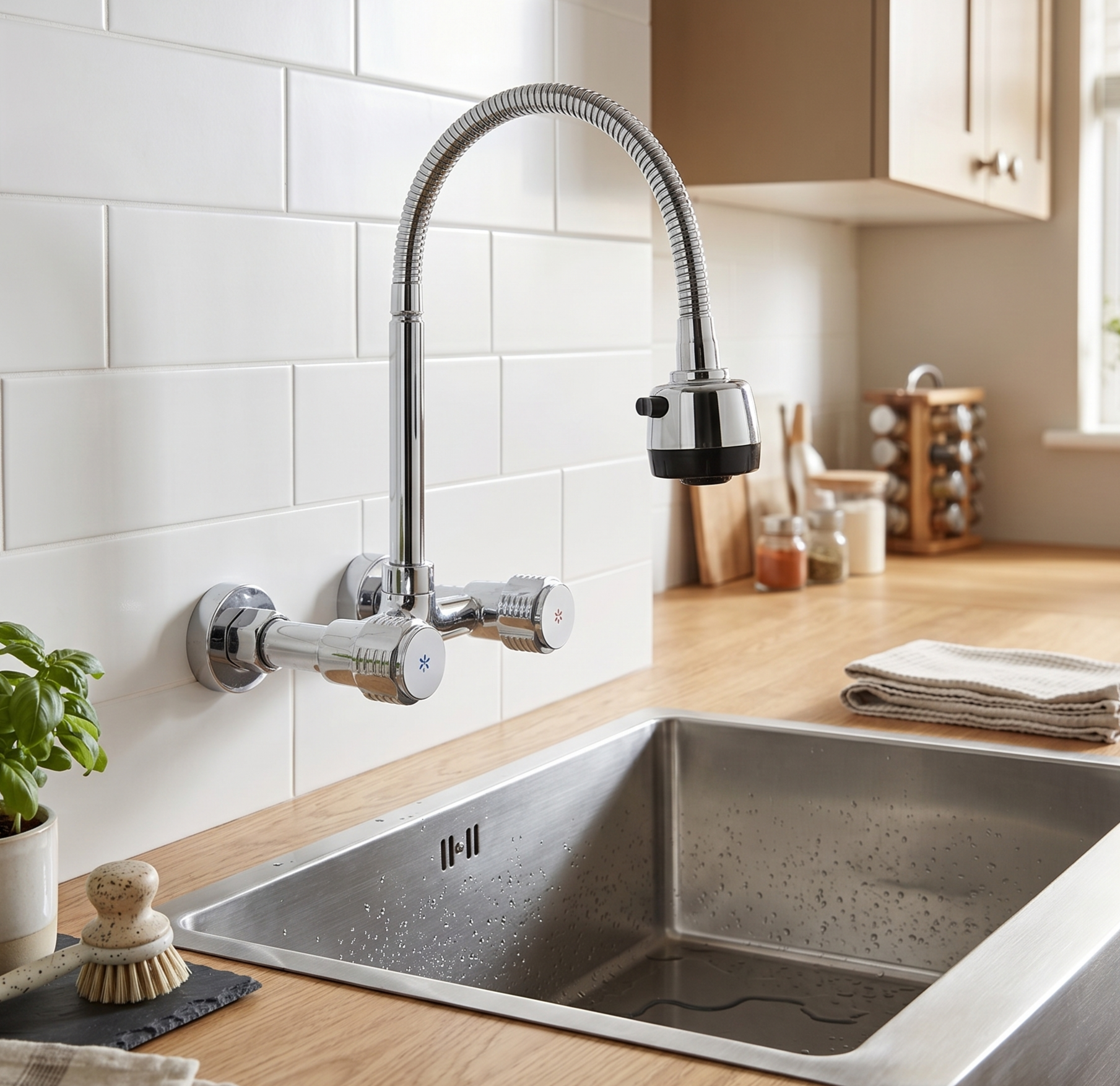 Two Handle Sink Mixer FLAMINGO, Titan/ Zen Head Sharif