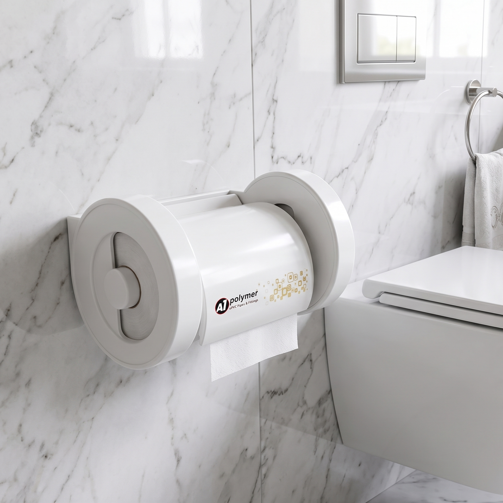 Tissue Holder White Premio A1