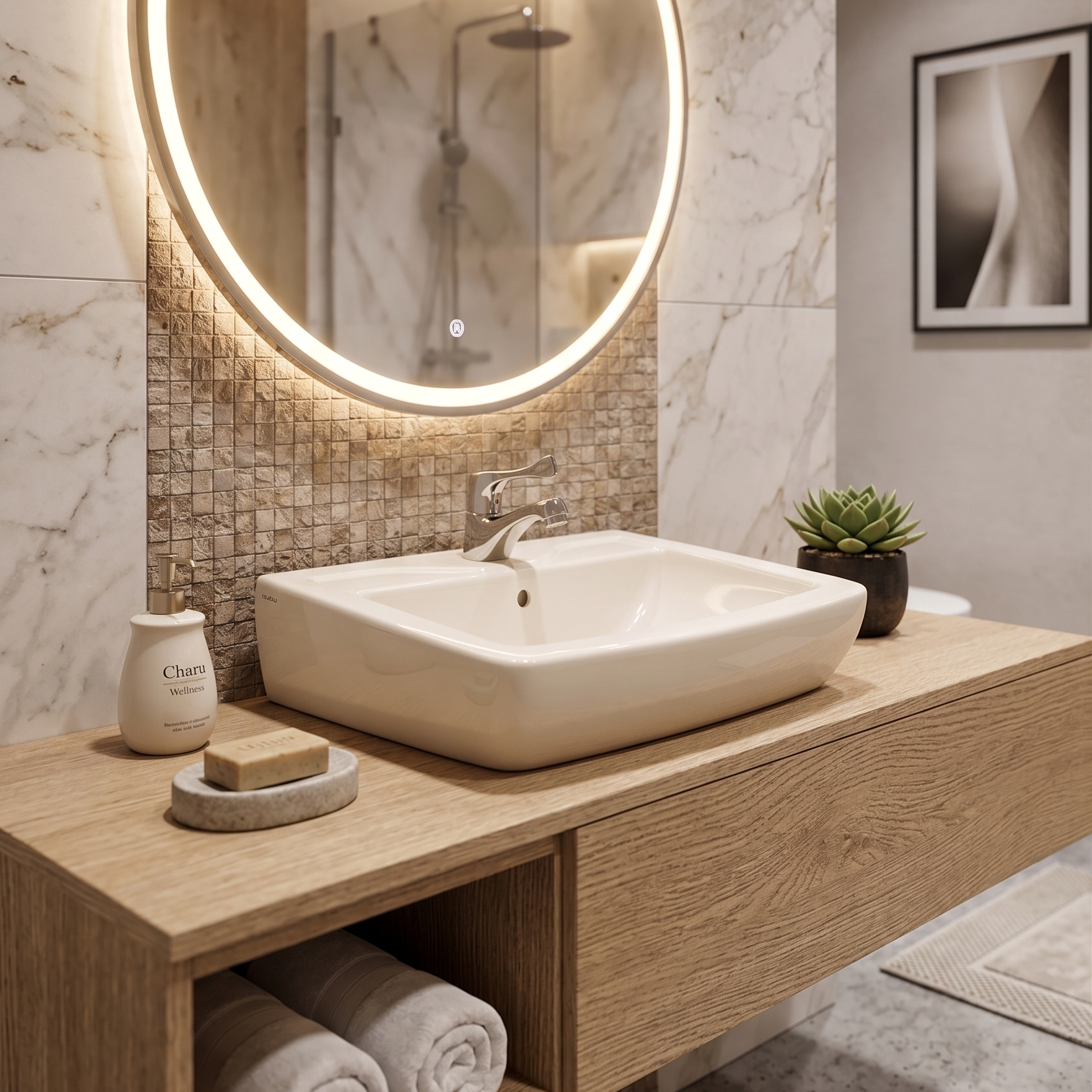 Basin Cm 310 Off White Charu