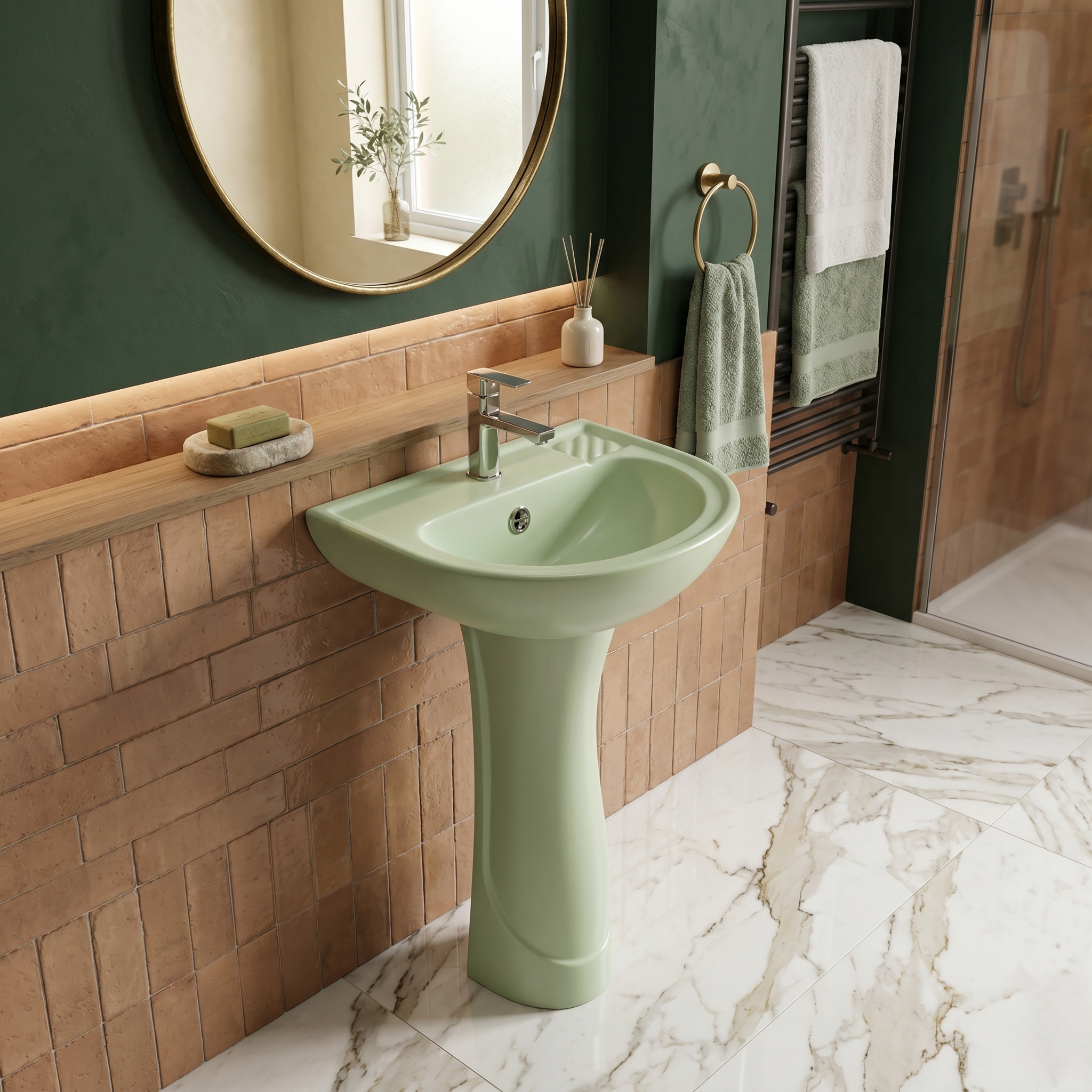 Basin Crown Light Green Stella
