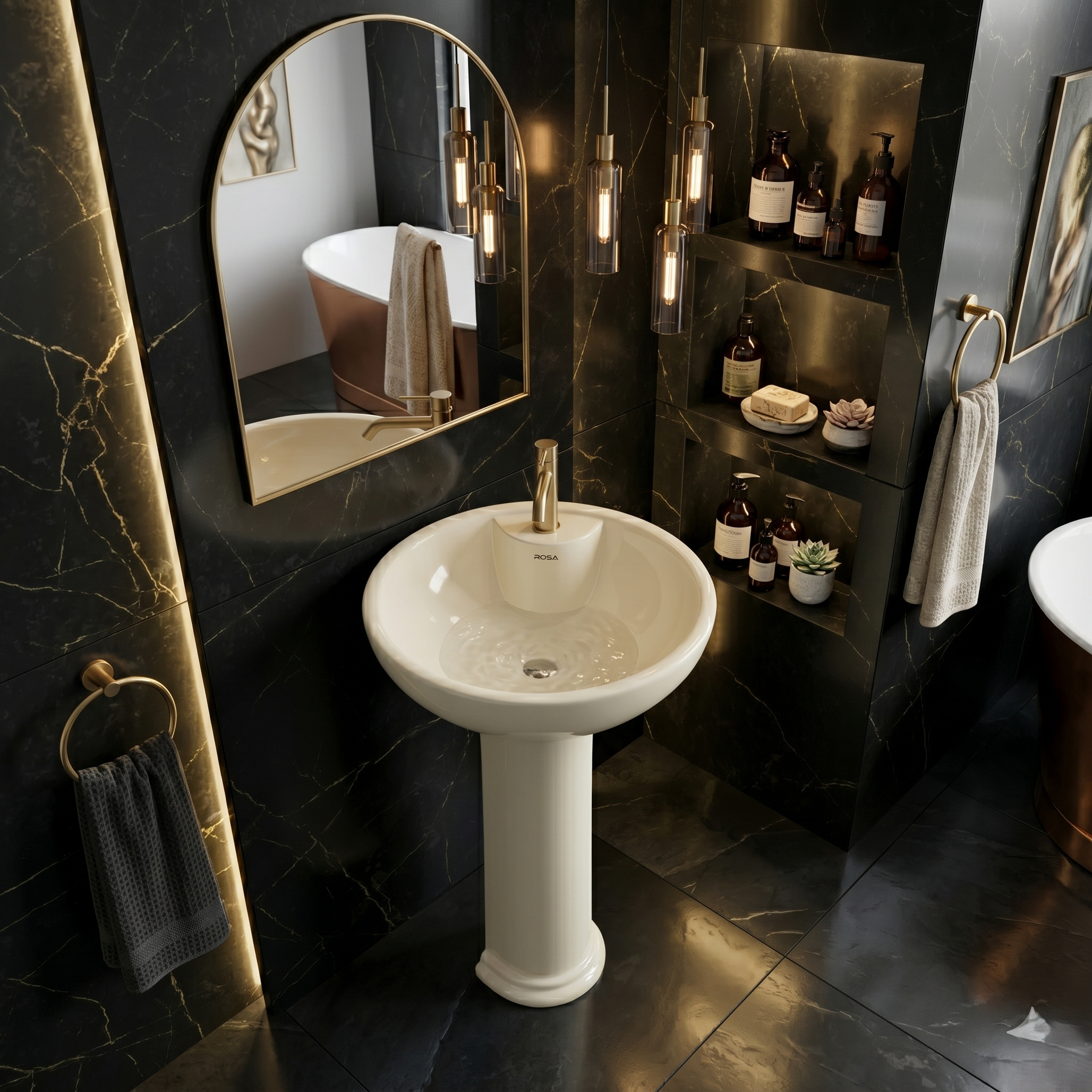 Basin Super Moon Off White Rosa