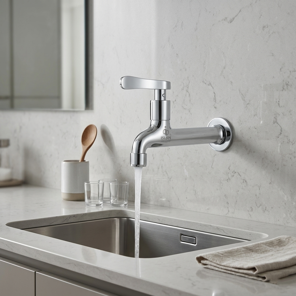 Sink Bib Cock(Lever) (M047A) Islam Metal