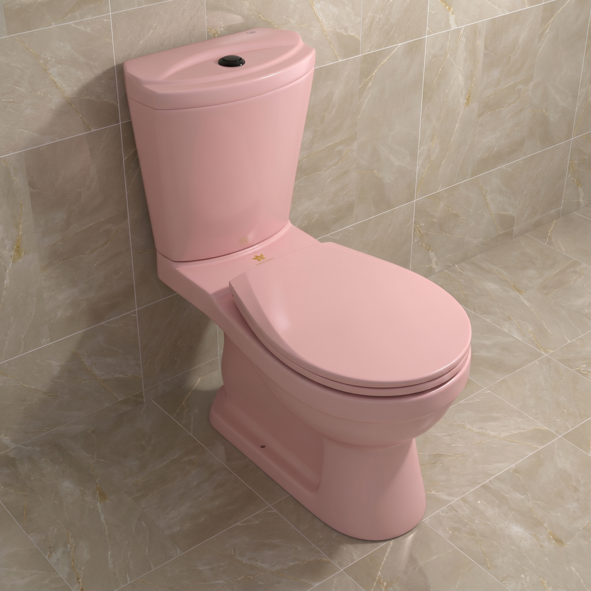 Commode Verso Non-Hydraulic Rose Pink Stella