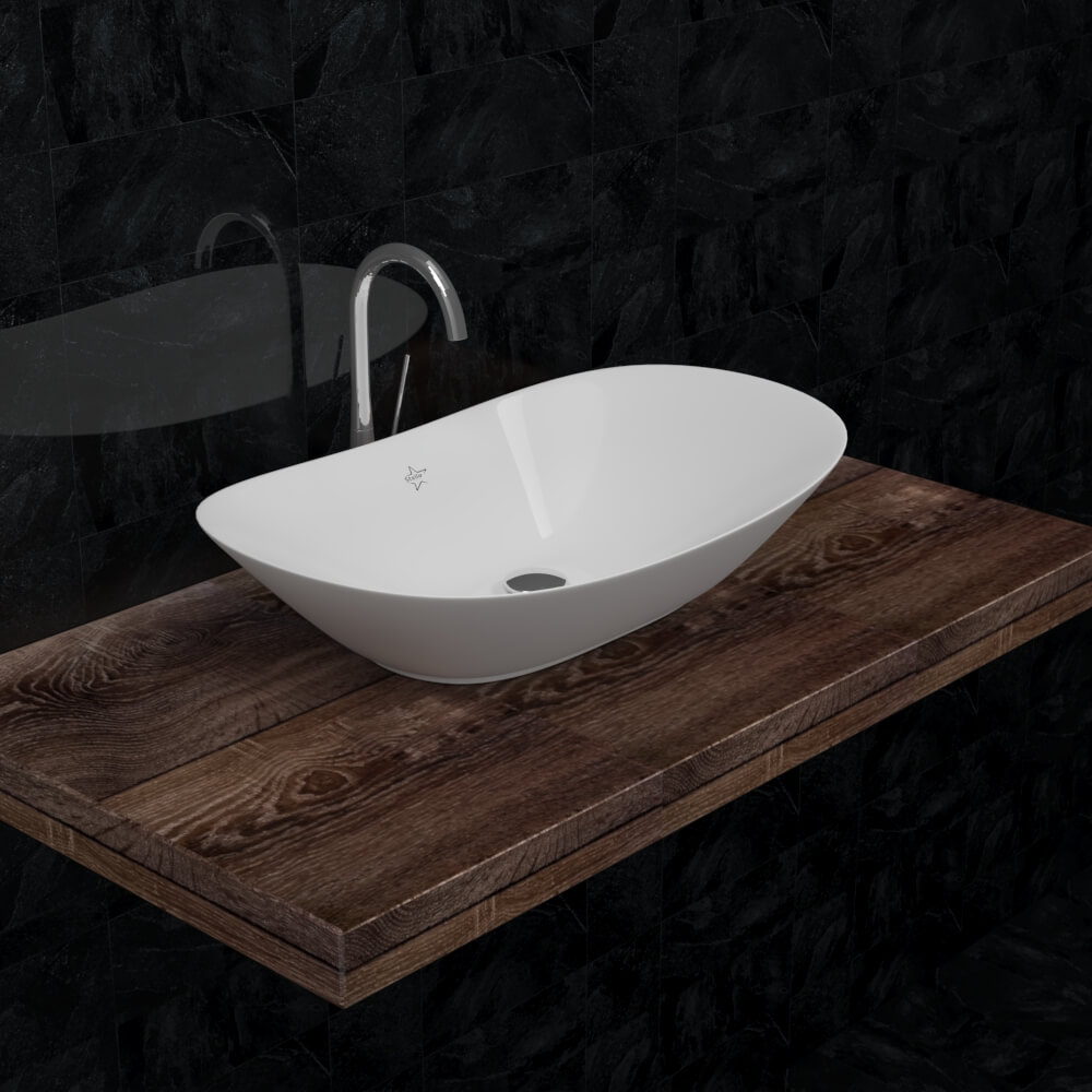 Basin Counter Mirabella White Stella