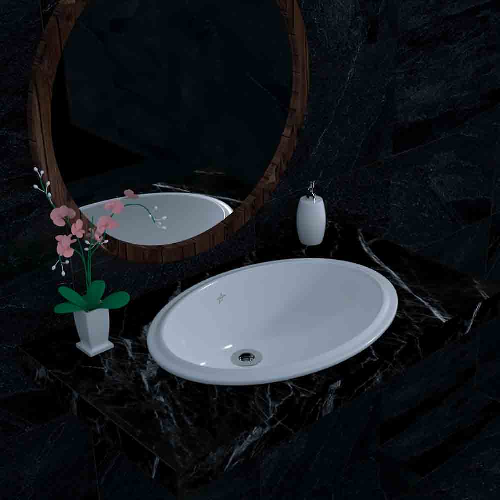 Basin Monalisa (Under Counter Basin) White Stella