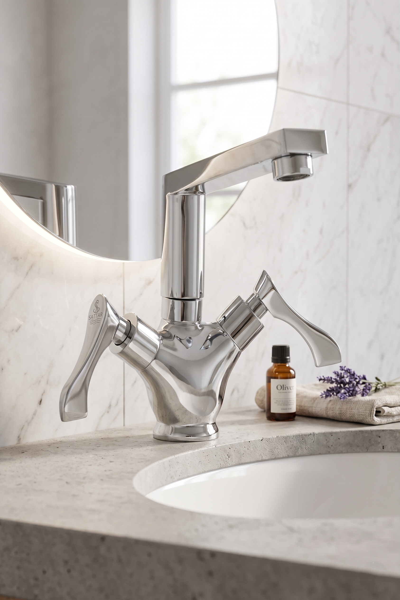 Lever Full Moving Basin Mixer (Oliver Series)