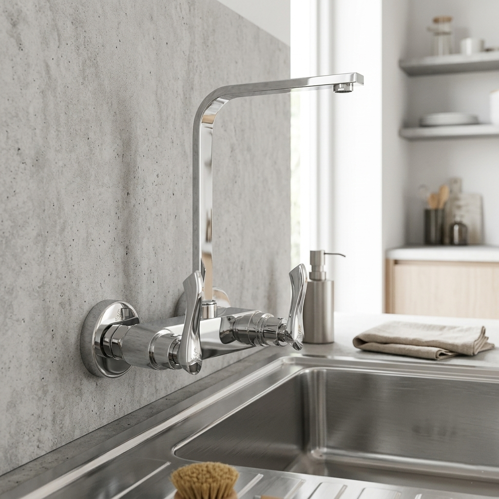 Square Moving Sink Mixer (Oliver Series)