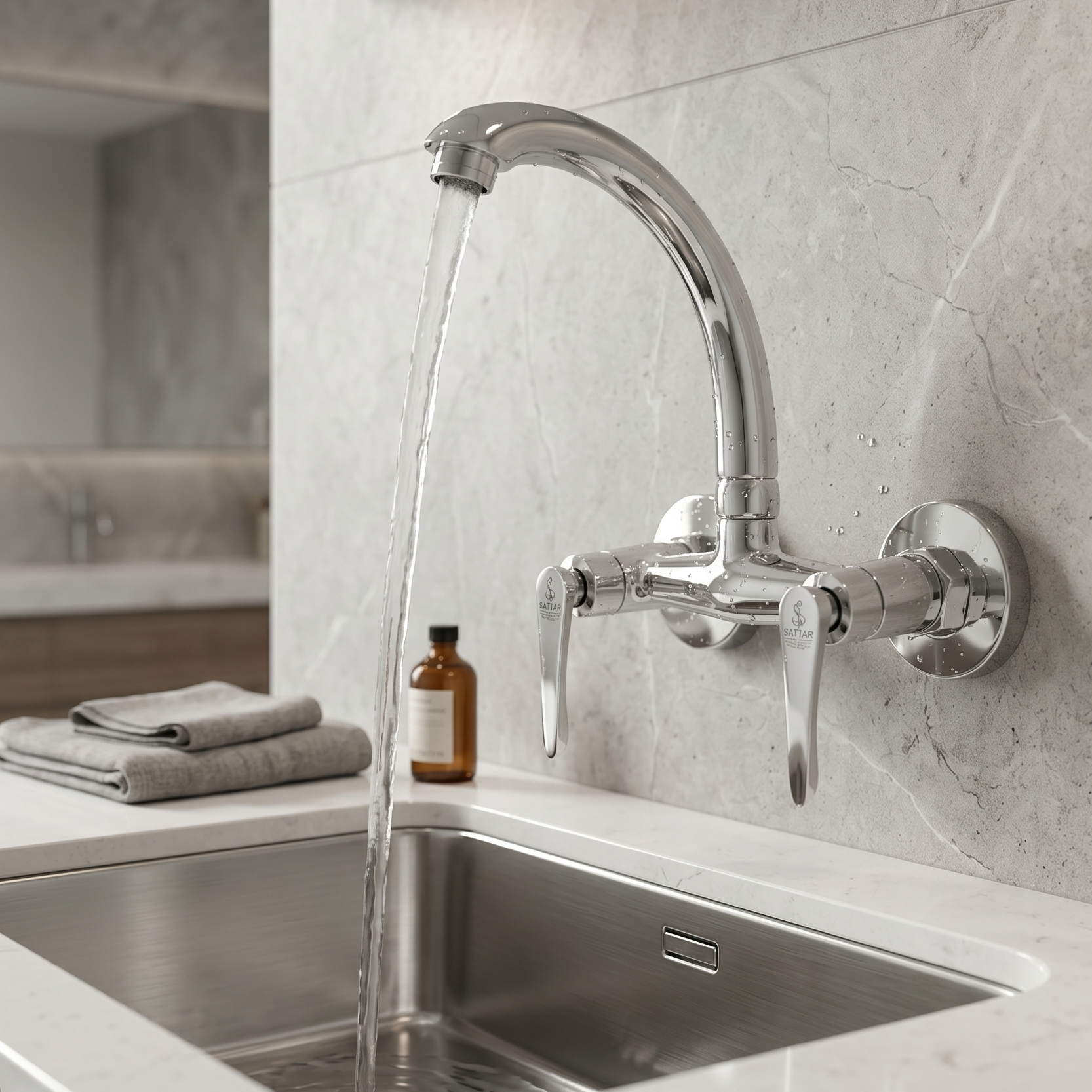 Lever Moving Sink Mixer Oliver Sattar