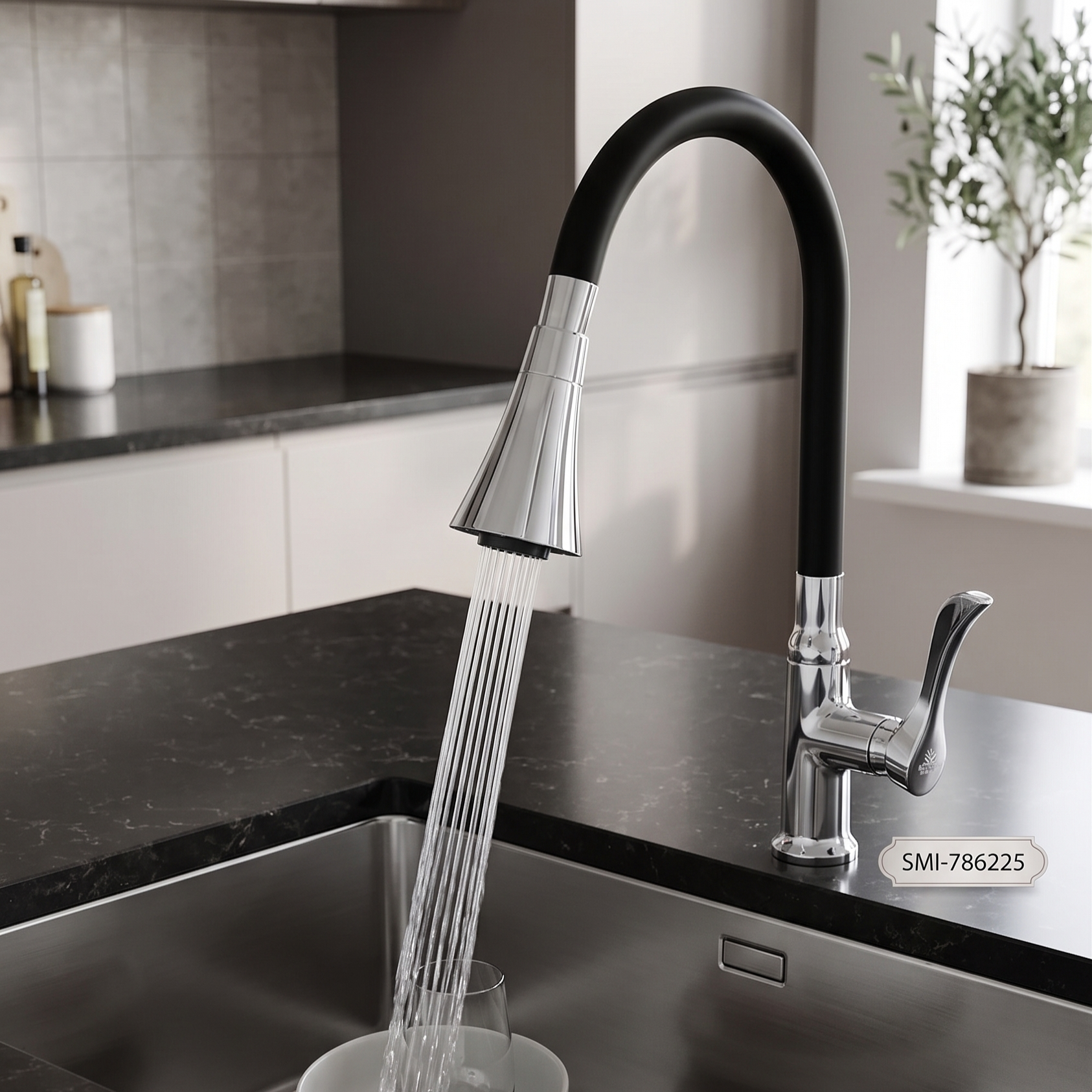 Dual Basin/Sink Pillar Cock Sattar.