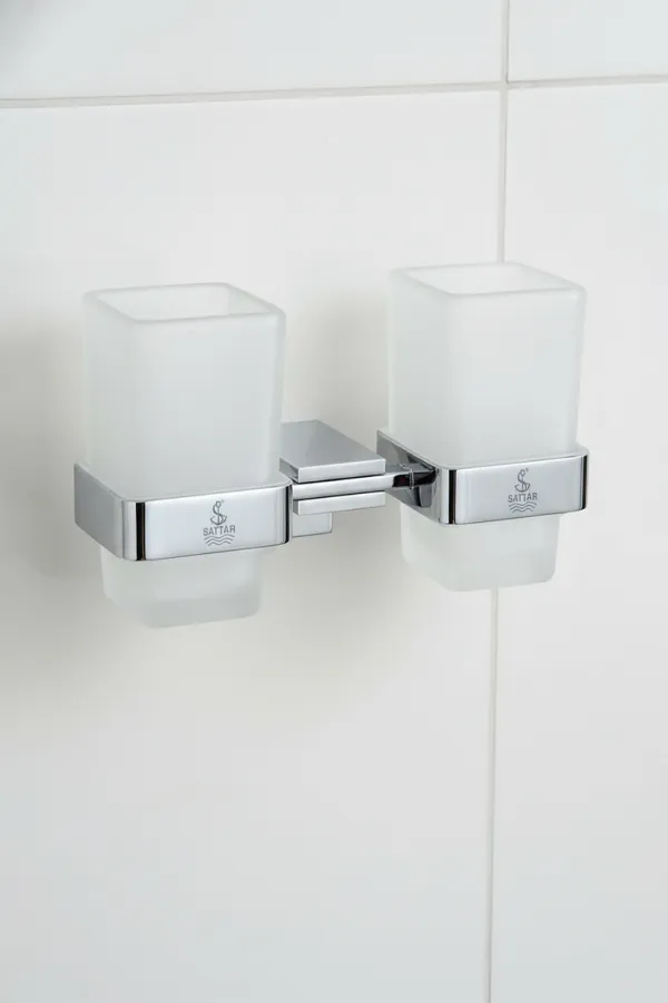 Double Toothbrush Holder Sattar