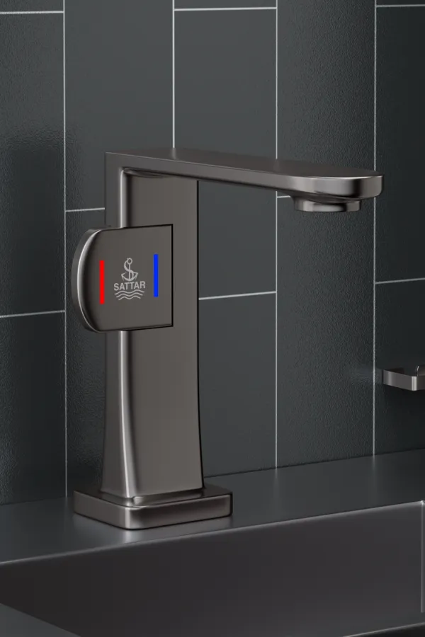Elite Single Lever Basin Mixer Gun Grey