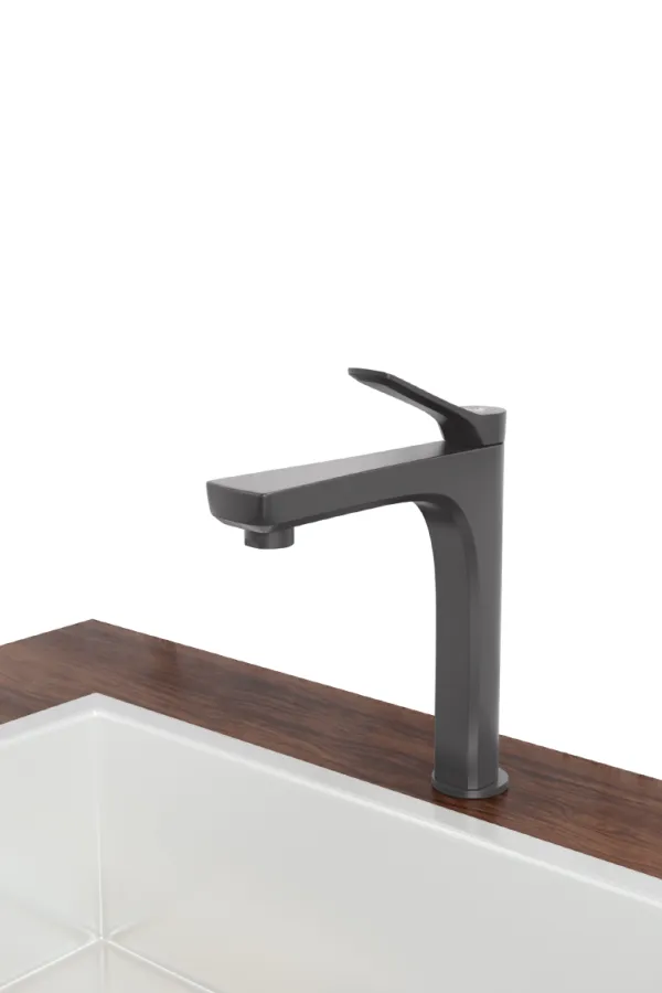 Premium Single Lever Pillar Cock (Gun Grey) - 6"