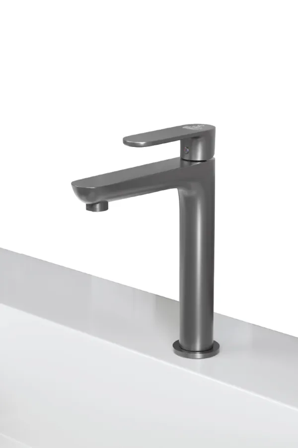 Premium Single Lever Pillar Cock (Gun Grey) 6"
