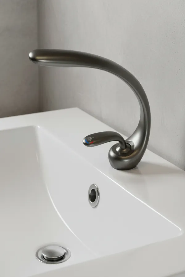 Premium Single Lever Basin Mixer ORION (Gun Grey)