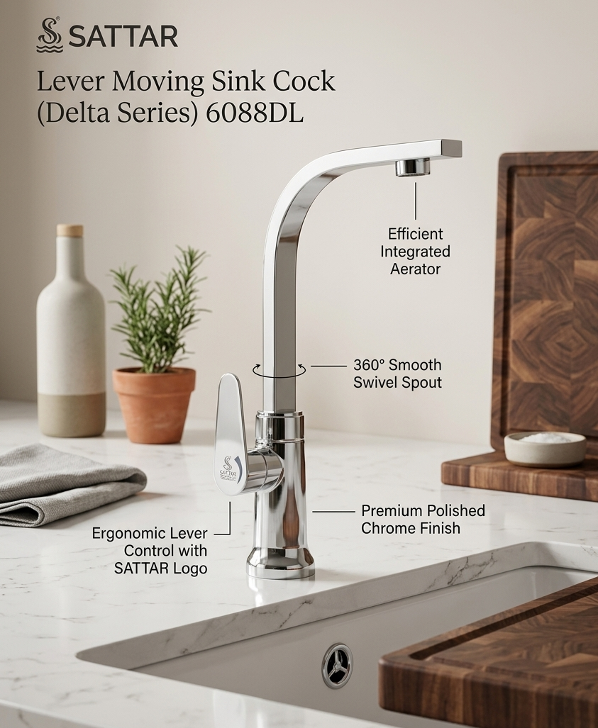 Lever Moving Pillar Cock (Delta Series) 6089DL