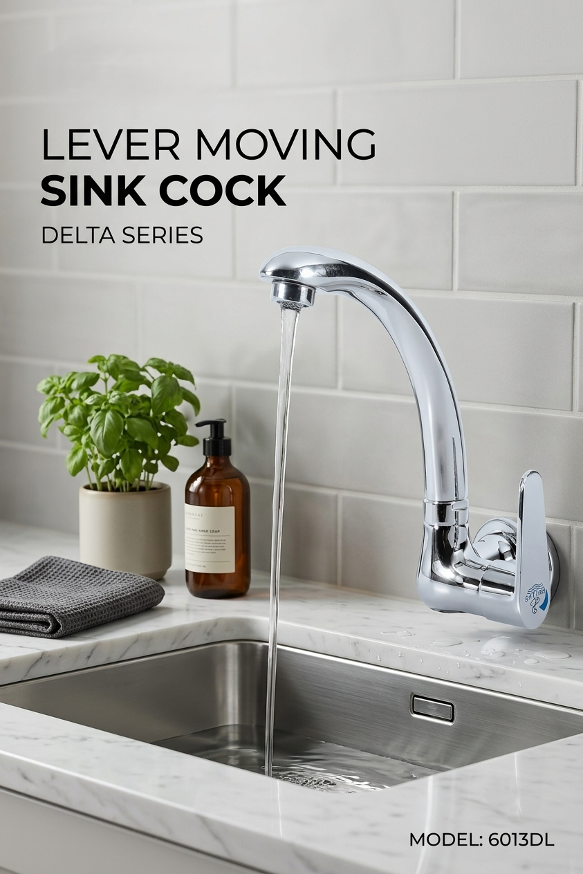 Lever Moving Sink Cock (Delta Series)6013DL