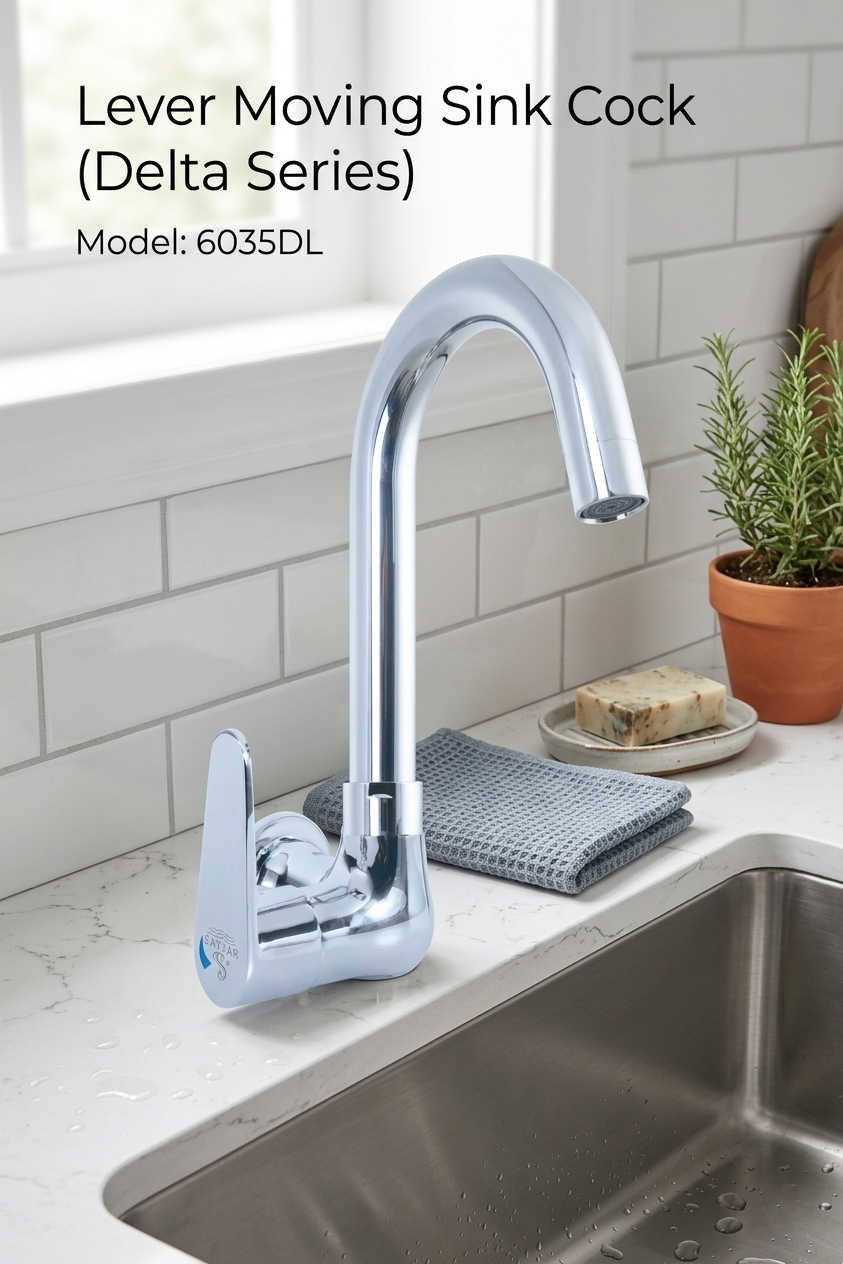 Lever Moving Sink Cock (Delta Series)6035DL