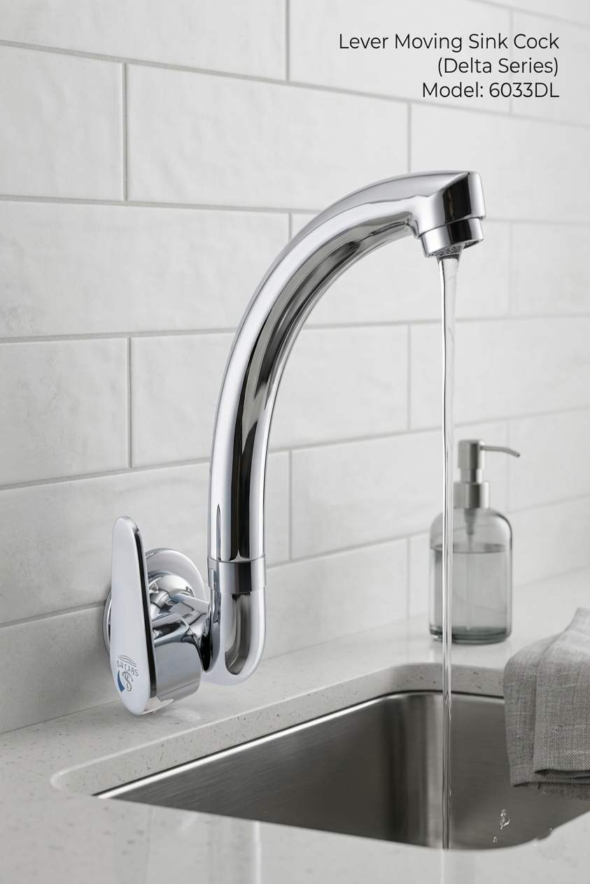 Lever Moving Sink Cock (Delta Series)6033DL