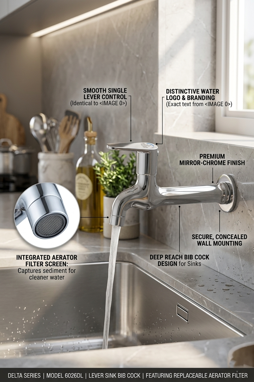 Lever Sink Bib Cock (Delta Series) 6026DL