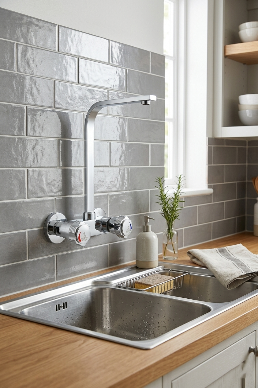 Square Moving Sink Mixer (Star Series) 0133S