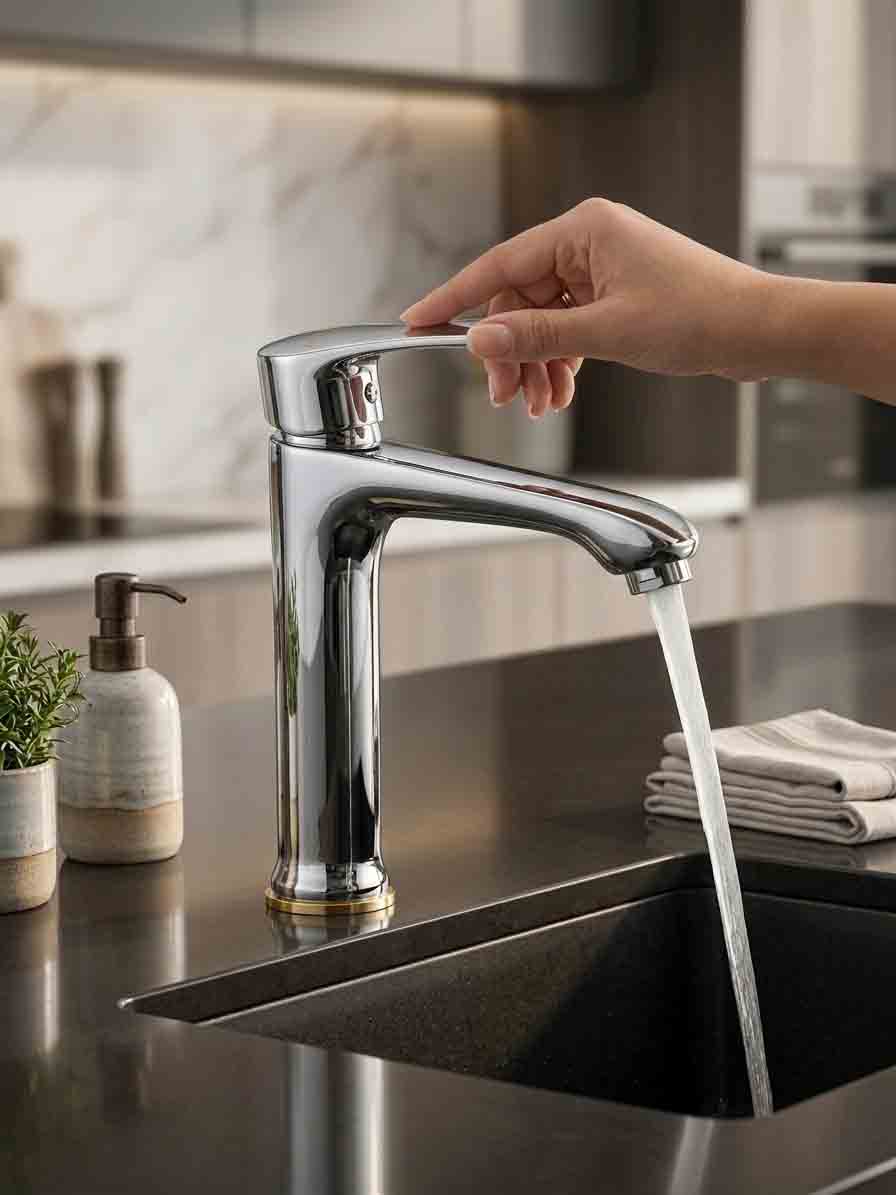 Basin Pillar Cock Large Linus Single 12 Inchi Astra