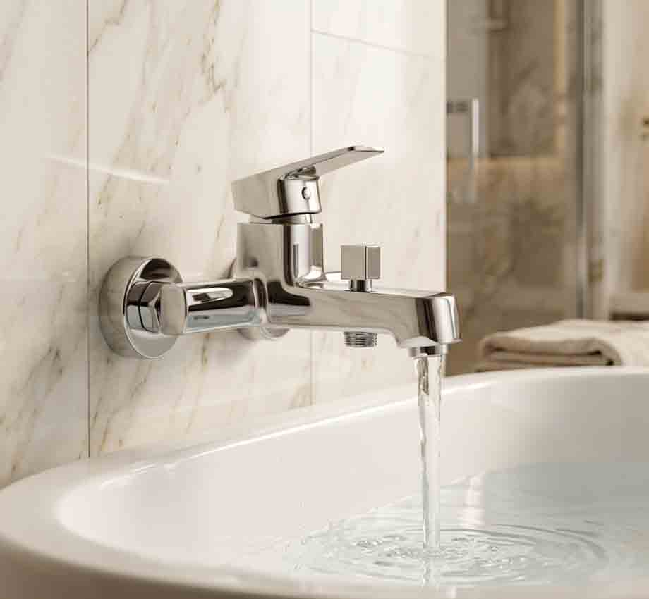 Single Lever Bath Mixer LUCID – Premium Bathroom Faucet (Chrome)