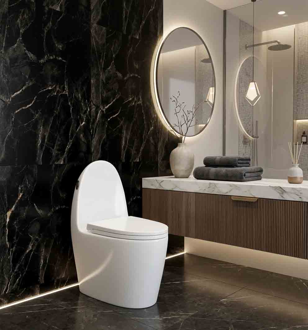 Commode Veronica White (Dual Jet Flush) Stella