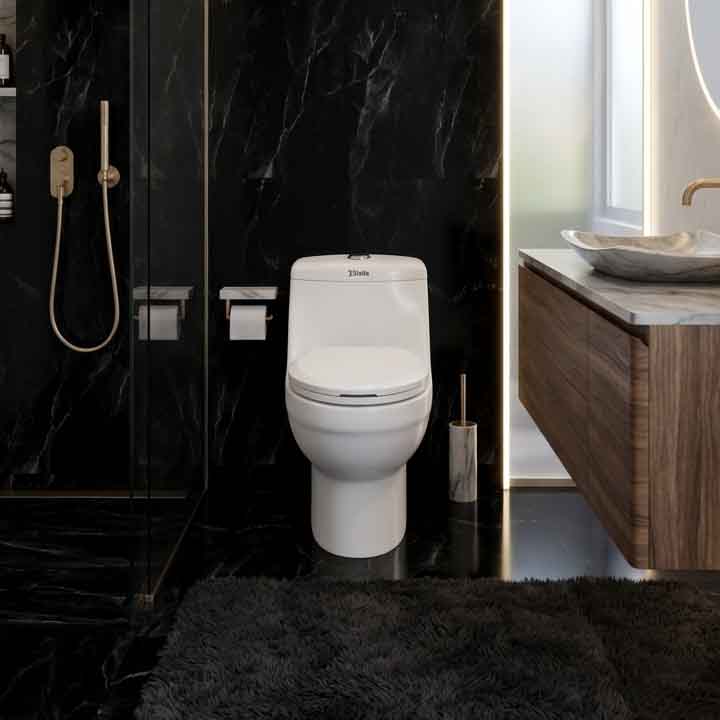 Commode Nora White (Dual Jet Flush) Stella