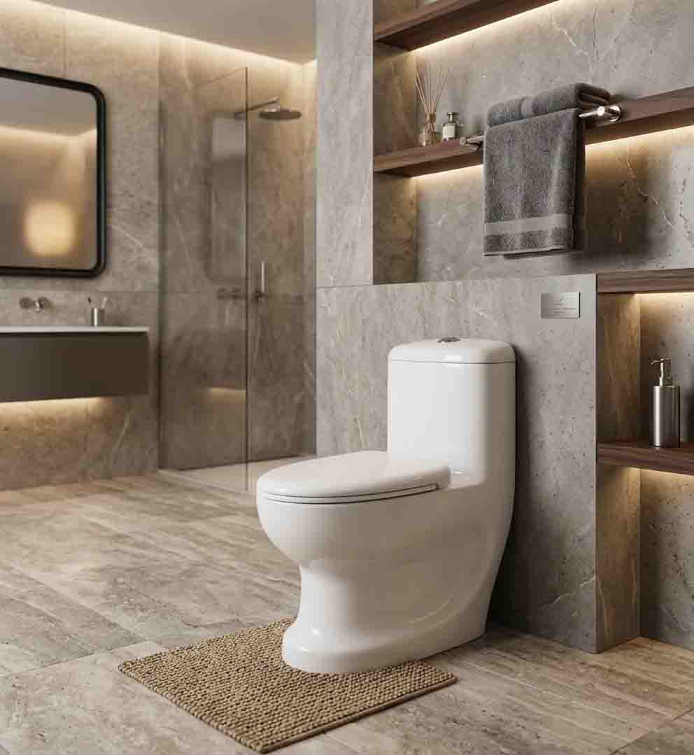 Commode Evana White(Jet Flush) Stella