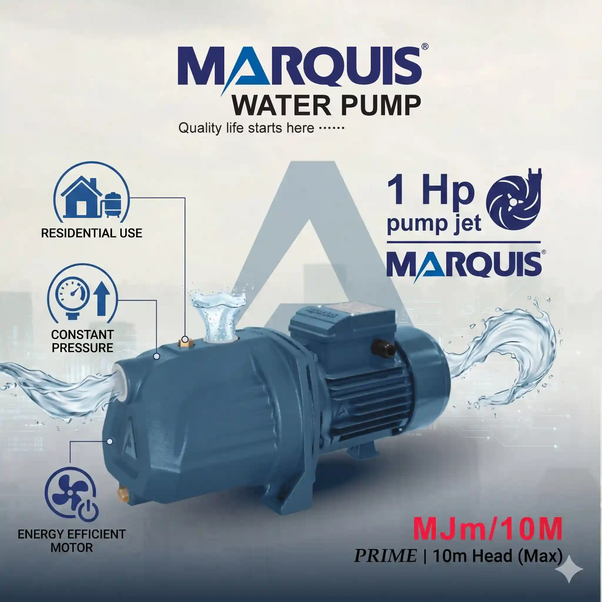 1 Hp pump jet 10m Marquis