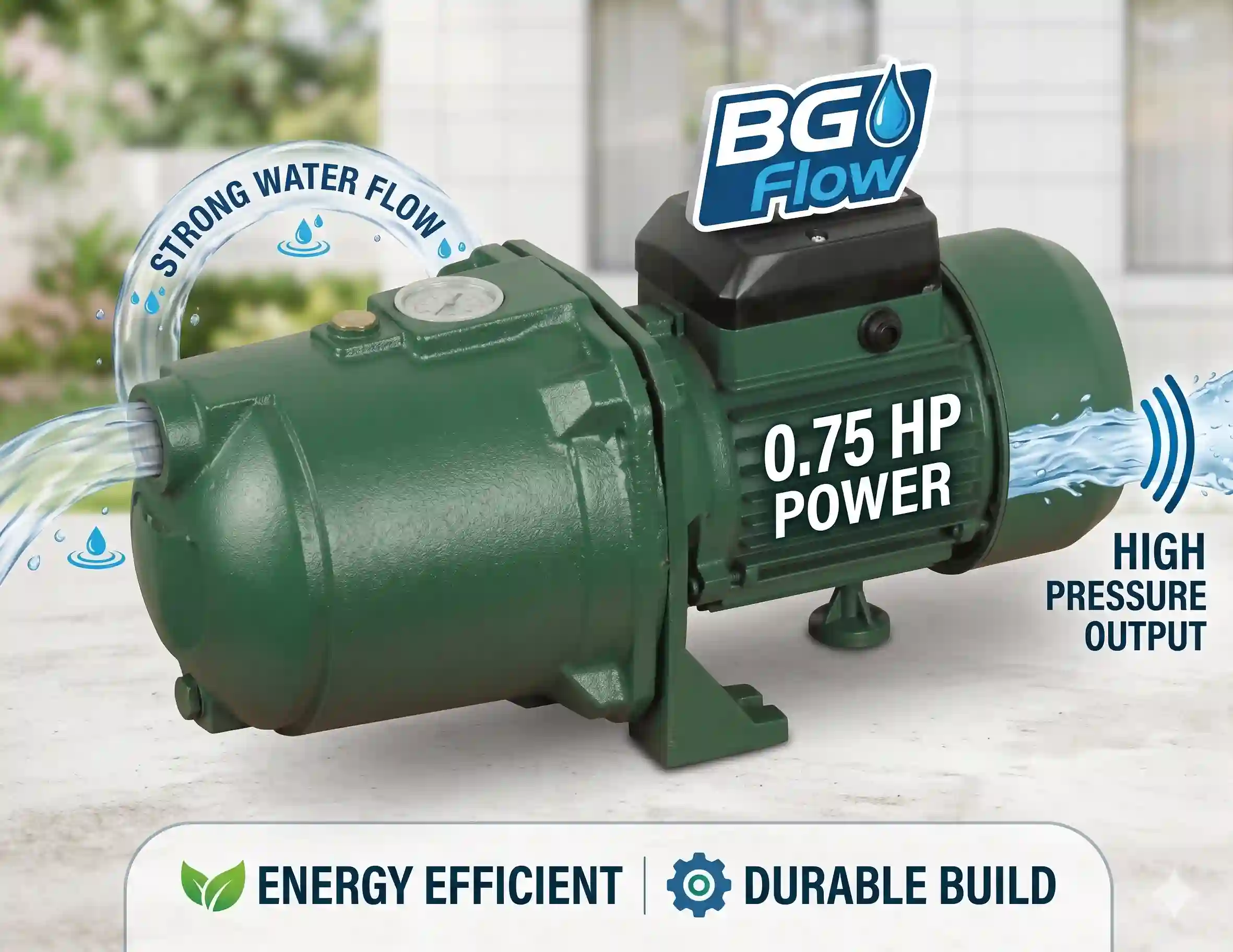 0.75 Hp Pump BG Flow