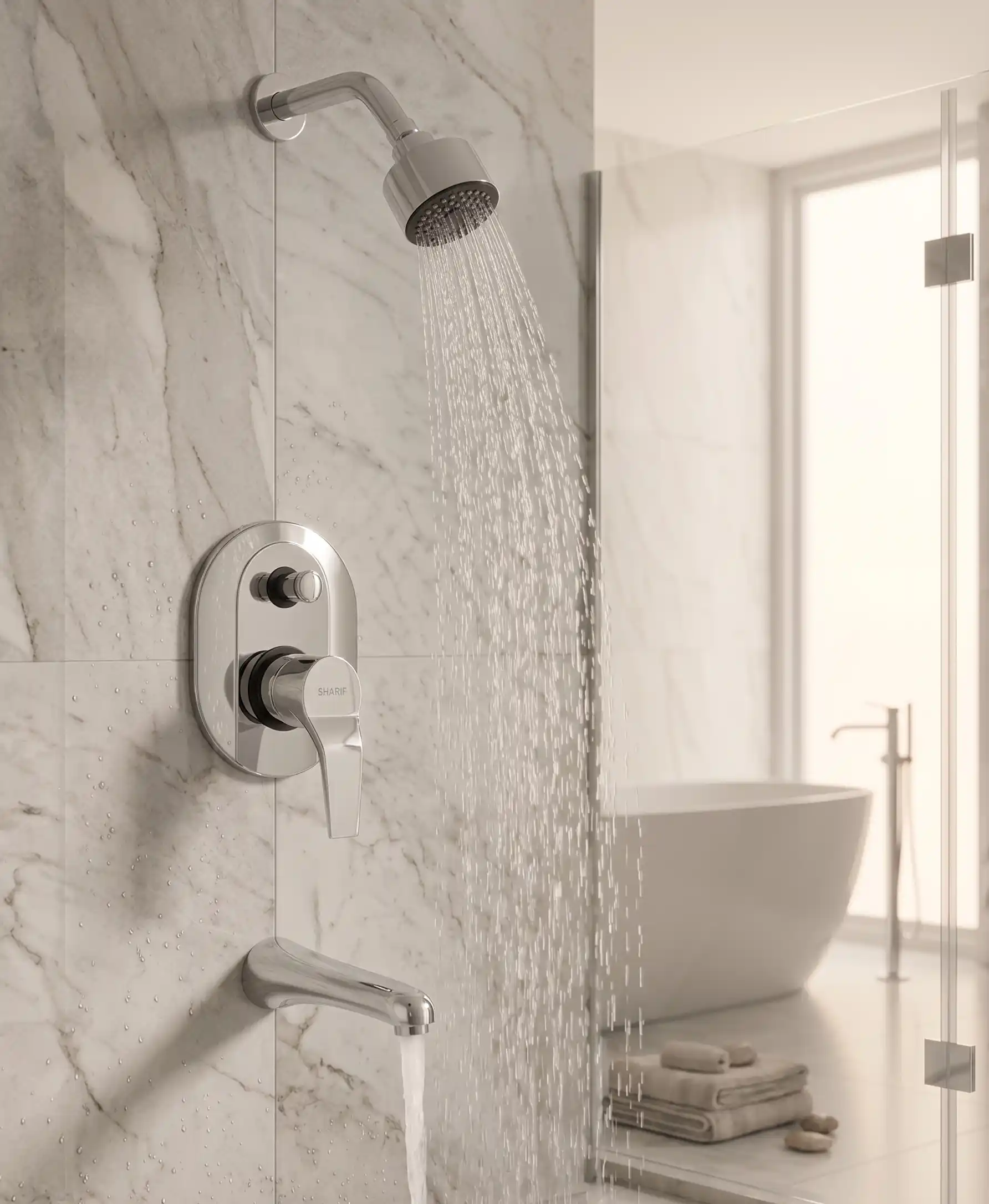 0.75 Inch Single Lever shower Mixer (Legacy Drizzle Shower ST3 Spout) Sharif