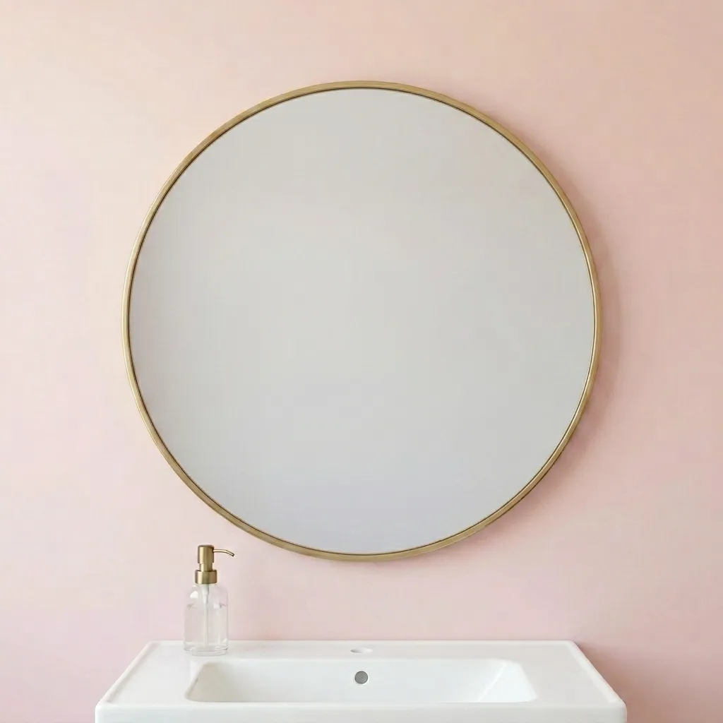Mirror round Minimalist 24x24