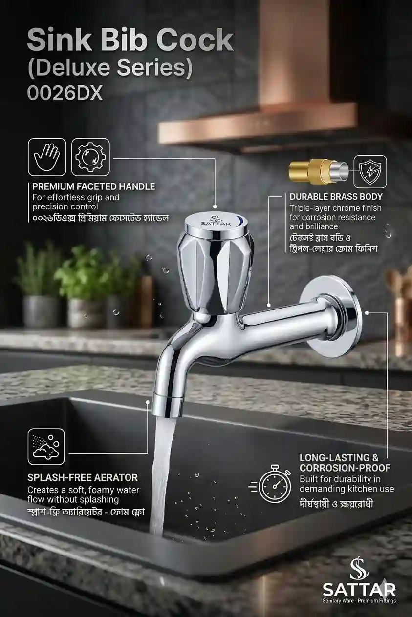 Sink Bib Cock (Deluxe Series) 0026DX