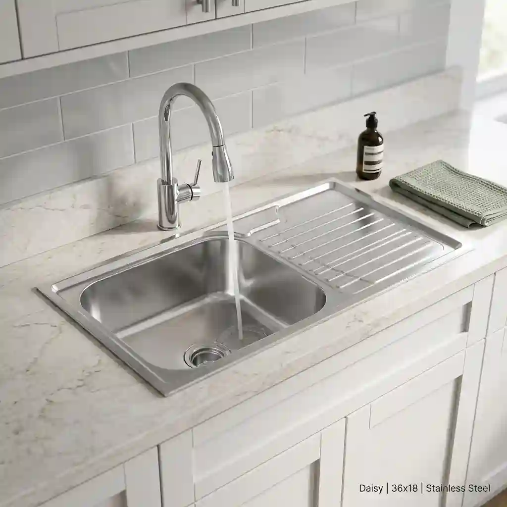 RFL Kitchen Sink Daisy 36"x18"