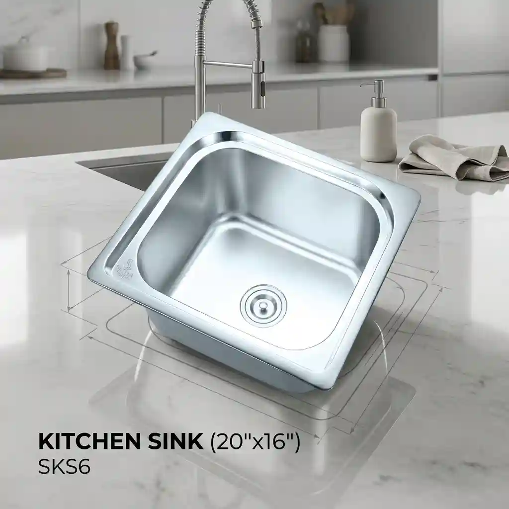 Sattar Kitchen Sink 20"x16" SKS6