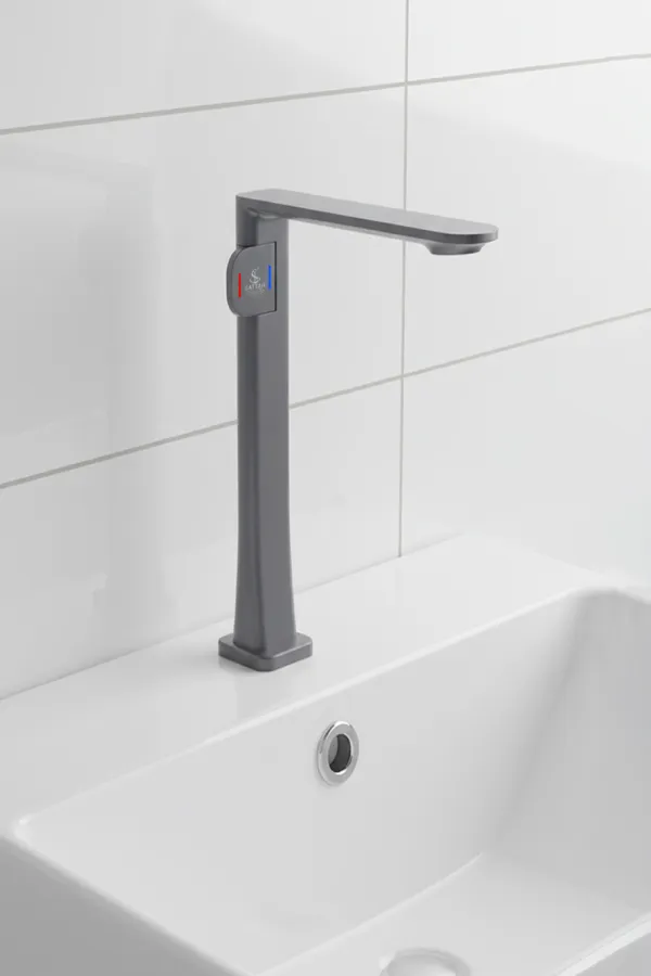 Elite Single Lever Basin Mixer (Gun Grey) 786047G
