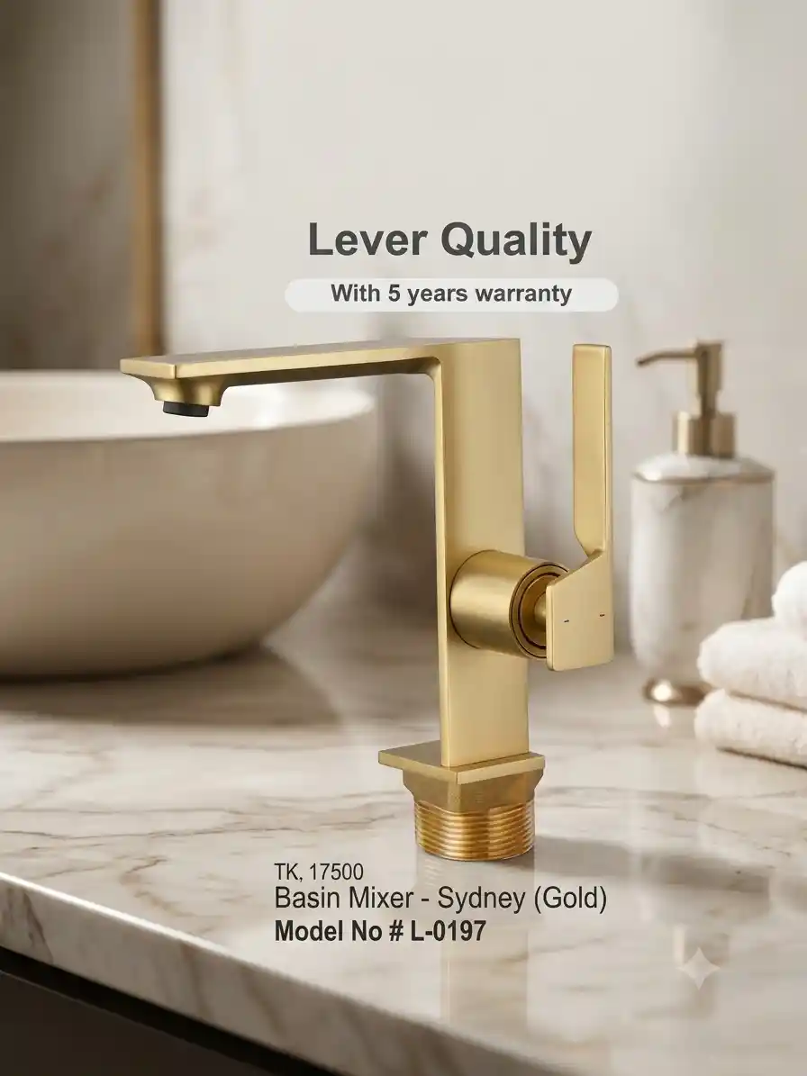 Basin Mixer - Sydney (Gold) L-0197