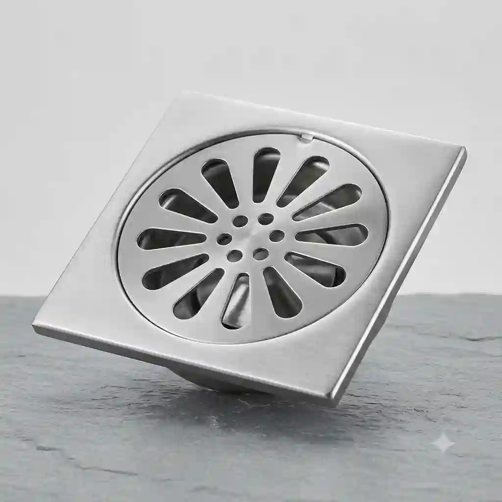 5'' Floor Drain Heavy Square F-0184