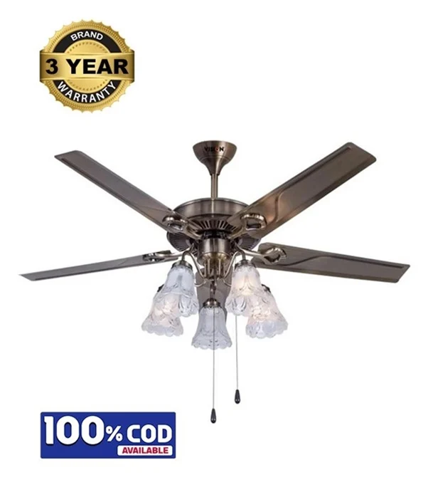 VISION Elite Ceiling Fan 51'' 5 Blade Decorative
