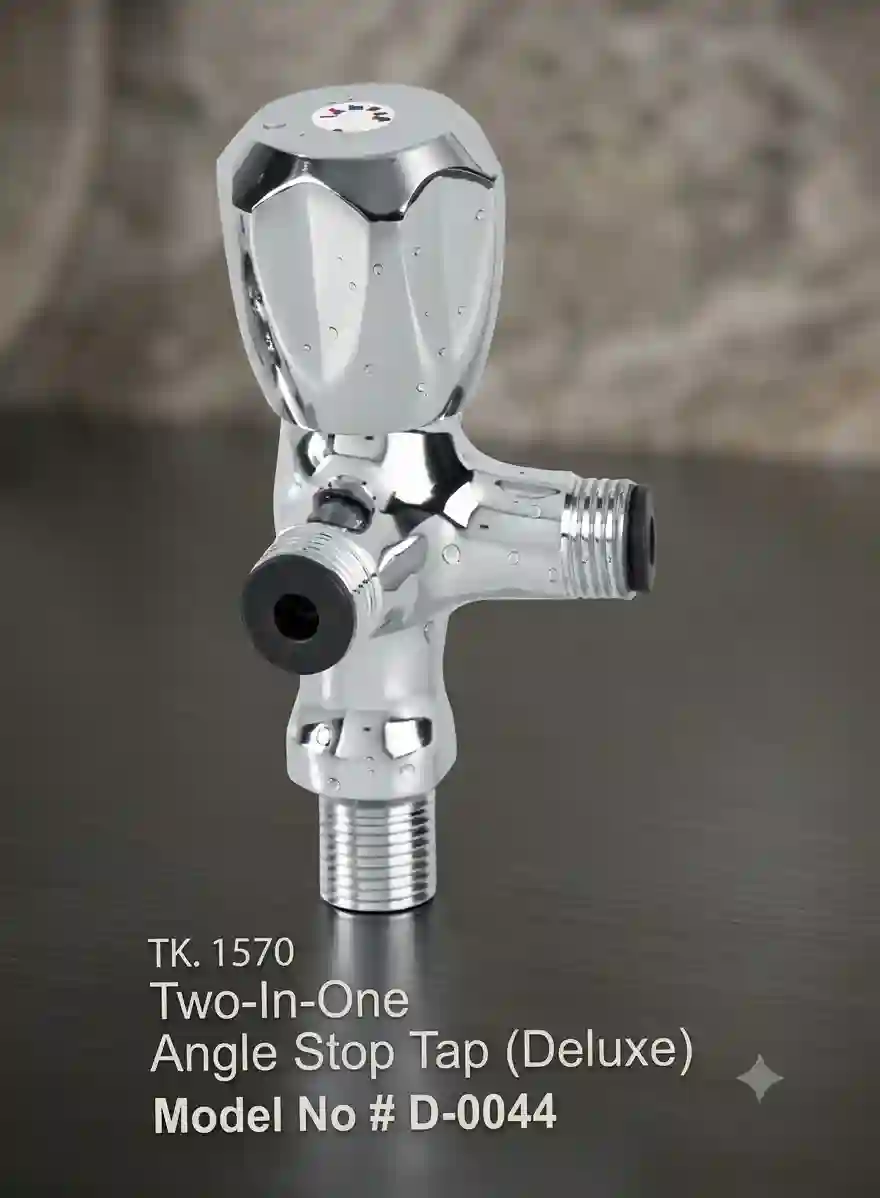 2 in 1 Angle Stop Tap (Deluxe) D-0044