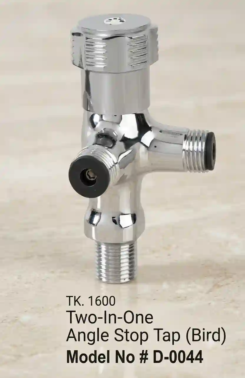 2 in 1 Angle Stop Tap (Bird) D-0044